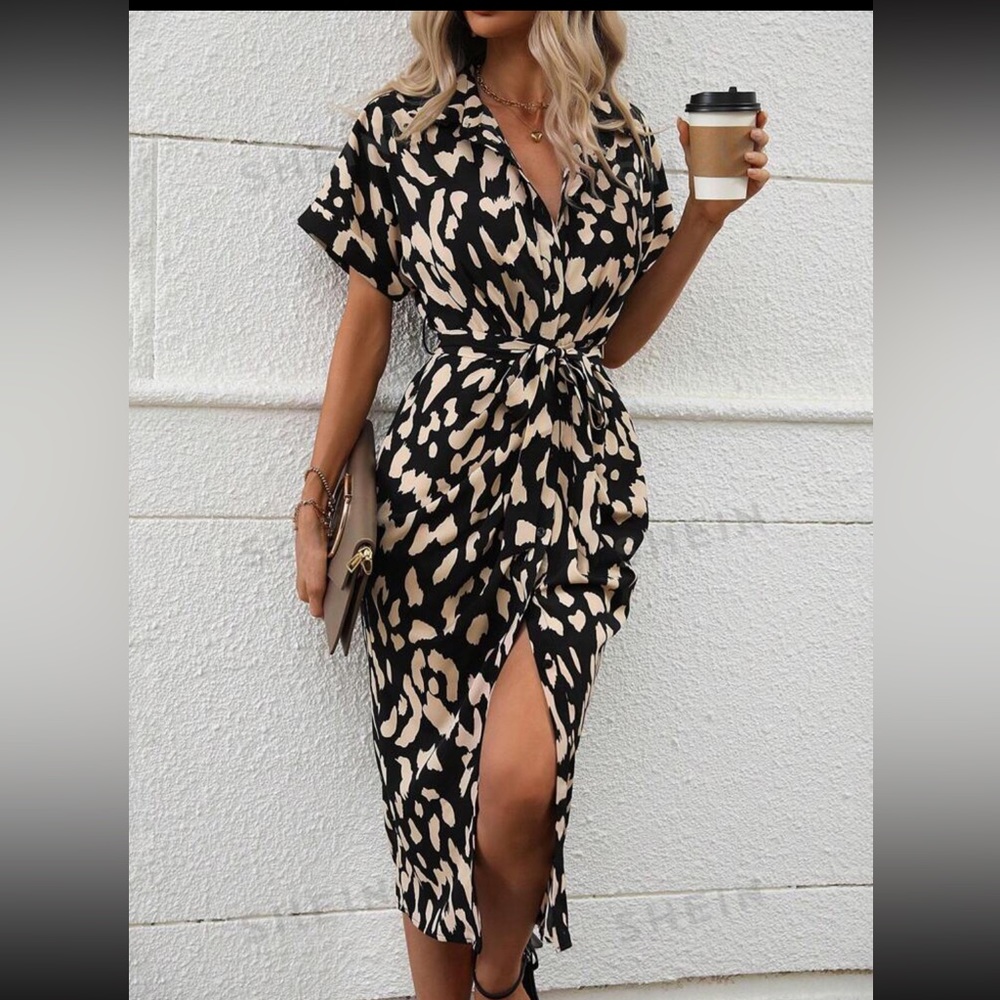 SHEIN Black & White Dress
